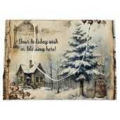 Creëer uw eigen blokhut scene groot cadeauzakje (Voorkant)