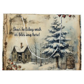 Creëer uw eigen blokhut scene groot cadeauzakje (Achterkant)