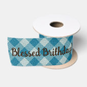Creëer Uw eigen Blue Gingham Lint (Spoel)