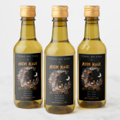 Creëer uw eigen Boho Bloemenmanen Wijn Etiket (Flessen)