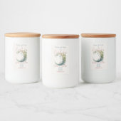 Creëer Uw eigen Boho Floral Moon Voedselcontainer Etiket (Flessen)