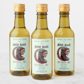 Creëer Uw Eigen Boho Halve Maan Godin Wijn Etiket (Flessen)