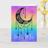 Creëer Uw eigen Boho Magische Maan Silhouet Kaart (Gele Bloem)