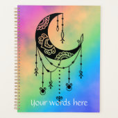Creëer Uw eigen Boho Magische Maan Silhouet Planner (Voorkant)