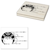 Creëer Uw eigen Boho Moon Silhouet Rubberstempel (Gestempeld)