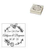 Creëer Uw eigen botanische bewaart de datum Rubberstempel (Gestempeld)
