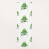 Creëer uw eigen botanische lederen patroonmonogram yogamat (Achterkant)