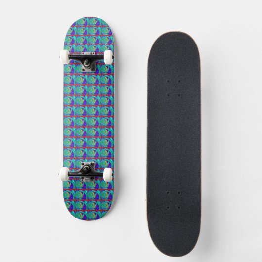 Creëer Uw eigen Braziliaanse tinten van kleurrijk Skateboard (Voorkant)