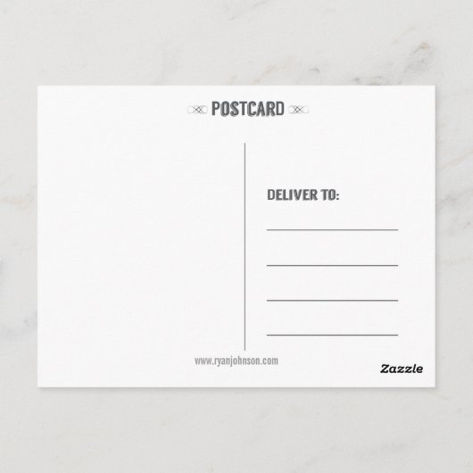 Creëer Uw eigen Briefkaart voor het verzamelen van (Achterkant)