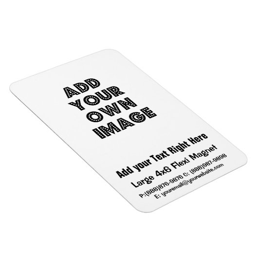 Creëer uw eigen Business Flexible Koelkast Magnet Magneet (Rechterzijde)