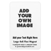Creëer uw eigen Business Flexible Koelkast Magnet Magneet (Verticaal)