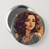 Creëer uw eigen Button - Huge 4-inch ventilator (Voorkant /achterkant)