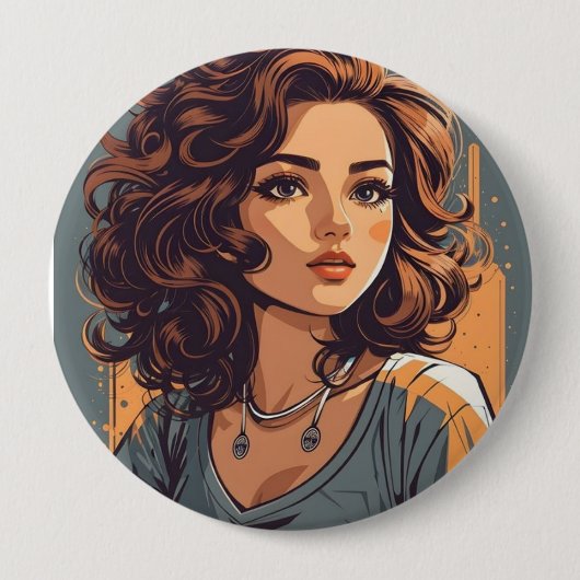 Creëer uw eigen Button - Huge 4-inch ventilator (Voorkant)