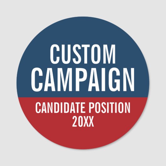 Creëer Uw eigen Button voor campagne Naamplaatje (Voorkant)