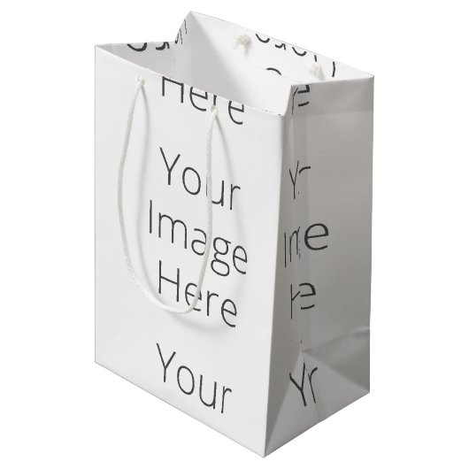 Creëer uw eigen Cadeautas - Middelgroot, matte (Voorkant Gekanteld)