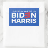 Creëer Uw eigen campagne voor Biden Harris 2024 Rechthoekige Sticker (Tas)