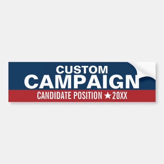 Creëer Uw eigen campagnevoering Bumpersticker (Voorkant)
