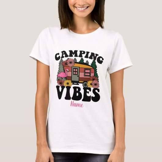 Creëer Uw eigen camping vibes T-shirt (Voorkant)