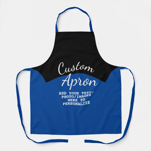 Creëer uw eigen Chef Baker - Aangepast twee-toonse Schort (Voorkant)