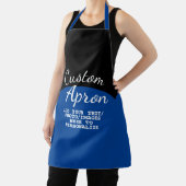 Creëer uw eigen Chef Baker - Aangepast twee-toonse Schort (Insitu)