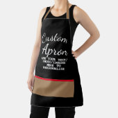 Creëer uw eigen Chef Baker aangepaste Faux Pocket  Schort (Insitu)