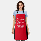 Creëer uw eigen Chef Baker - Aangepaste kleur met  Schort (Gedragen)