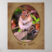 Creëer Uw eigen Chipmunk Wildlife gepersonaliseerd Poster (Voorkant)