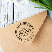 Creëer Uw eigen Circle retouradres Rubberstempel