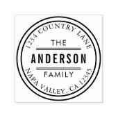 Creëer Uw eigen Circle retouradres Zelfinktende Stempel (Design)