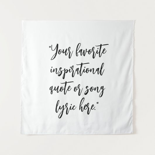 Creëer uw eigen citaat kalligrafie wandkleed (Voorkant)