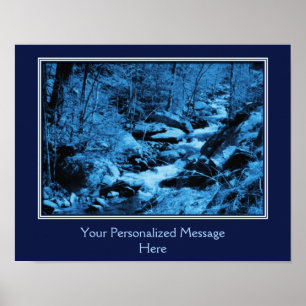 Creëer uw eigen citaat Rushing Brook gepersonalise Poster