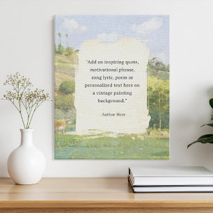 Creëer uw eigen citaat schilderij canvas afdruk