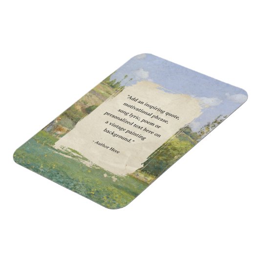 Creëer uw eigen citaat schilderij magneet (Linkerzijde)