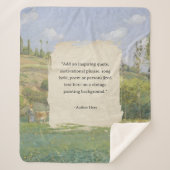 Creëer uw eigen citaat schilderij sherpa deken (Voorkant)