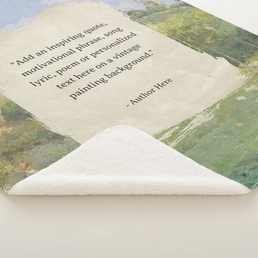 Creëer uw eigen citaat schilderij sherpa deken (3/4)