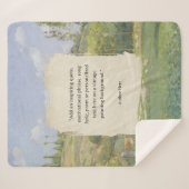 Creëer uw eigen citaat schilderij sherpa deken (Voorkant (horizontaal))