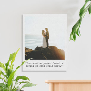 Creëer uw eigen citaatfoto canvas afdruk