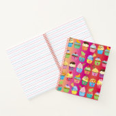 Creëer Uw eigen Cupcake Monogram Delicious behande Notitieboek (Binnen)