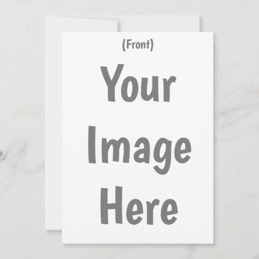 Creëer uw eigen Custom Afbeelding 5 "x7" bruiloft Kaart (Voorkant)