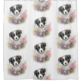 Creëer Uw Eigen Custom Design Dog Foto Douchegordijn (Voorkant)