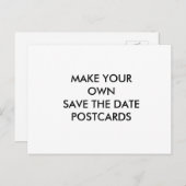 Creëer Uw eigen Custom Save the Date Briefkaart (Voorkant / Achterkant)