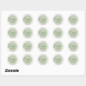 Creëer uw eigen Custom Soy Candle Business Ronde Sticker (Vel)
