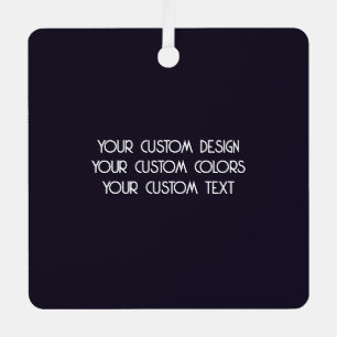 Creëer Uw Eigen Custom Zwart Metalen Ornament