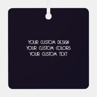 Creëer Uw Eigen Custom Zwart Metalen Ornament
