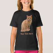 Creëer Uw eigen Cute Cat Foto T-Shirt (Voorkant)