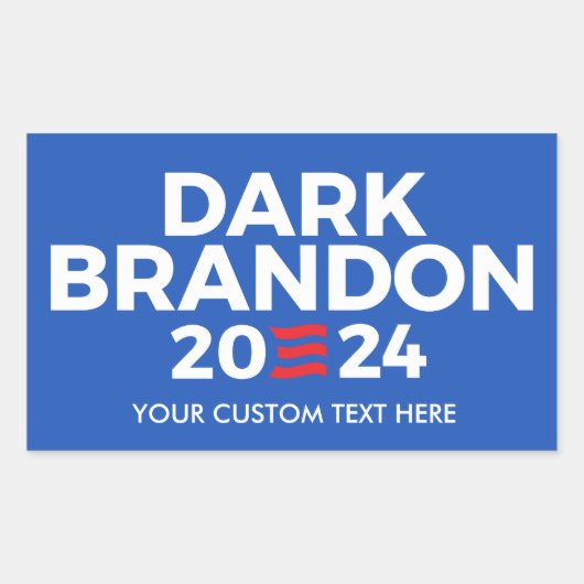 Creëer Uw eigen Dark Brandon 2024 Rechthoekige Sticker (Voorkant)