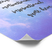 Creëer Uw eigen deegment Motivatie citaat Poster (Hoek)