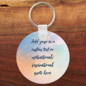 Creëer Uw eigen deegment Motivatie citaat Sleutelhanger (Voorkant)