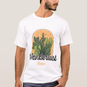 Creëer Uw eigen Desert Cactus Wanderlust T-shirt (Voorkant)