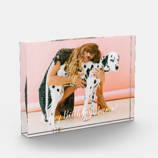 Creëer Uw Eigen Dierenliefhebber Keepsake Edelstee Fotoblokken (Links)